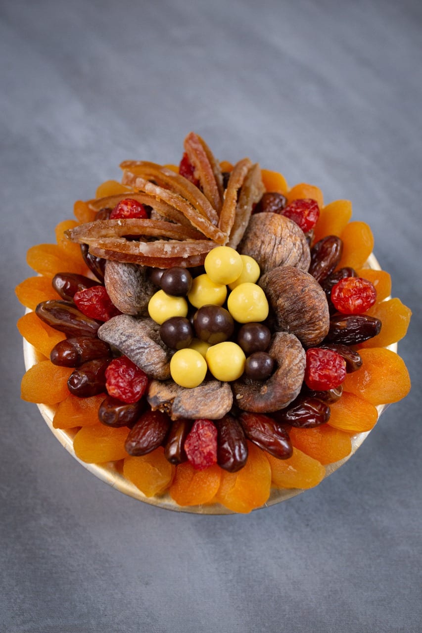 Bandeja dulce de Frutas Secas y Chocolates