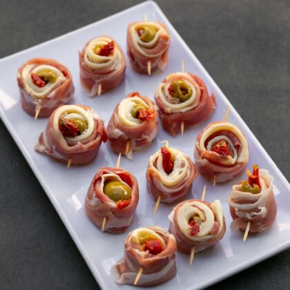 Pincho jamón crudo y sfoglia