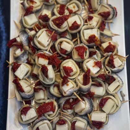 Pincho de Boquerones y Queso de Cabra